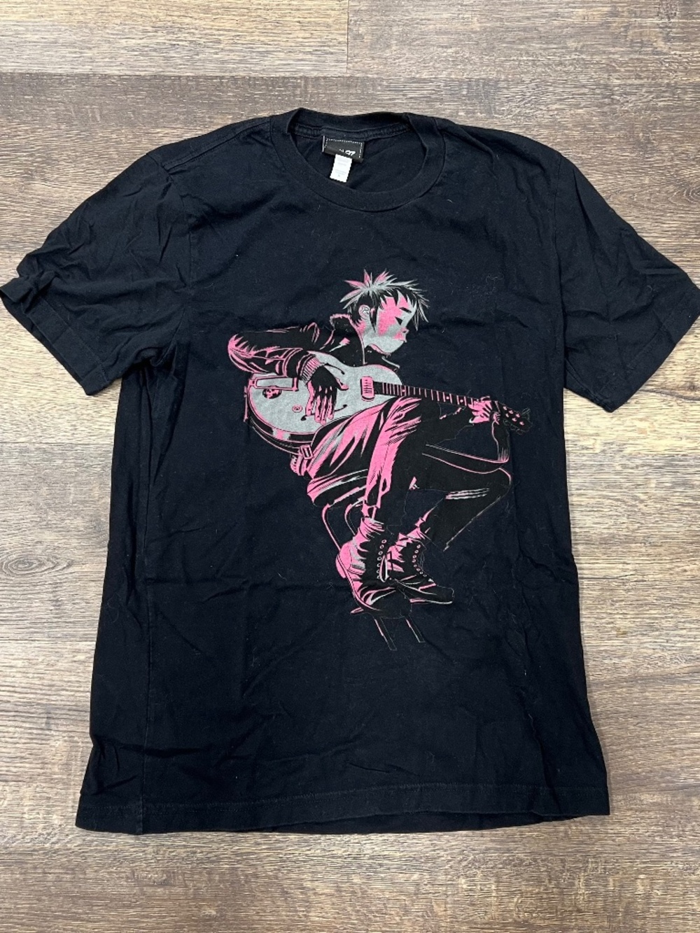 Gorillaz The Now Now Tour 2018 Official Concert T-Shirt Black Pink Graphic Band